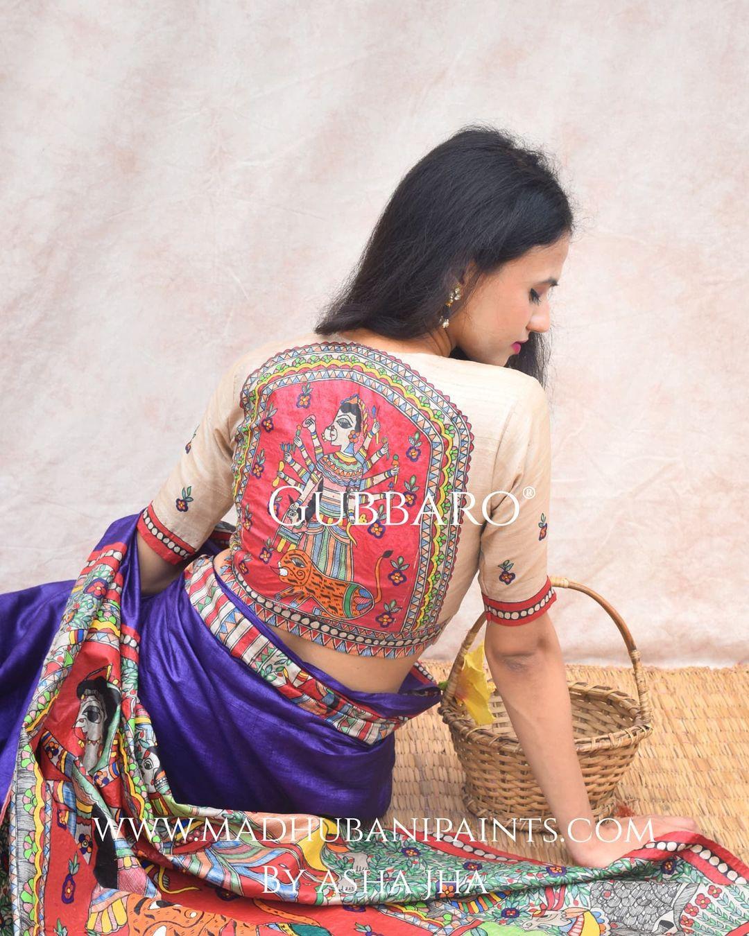 decent saree blouse back designs