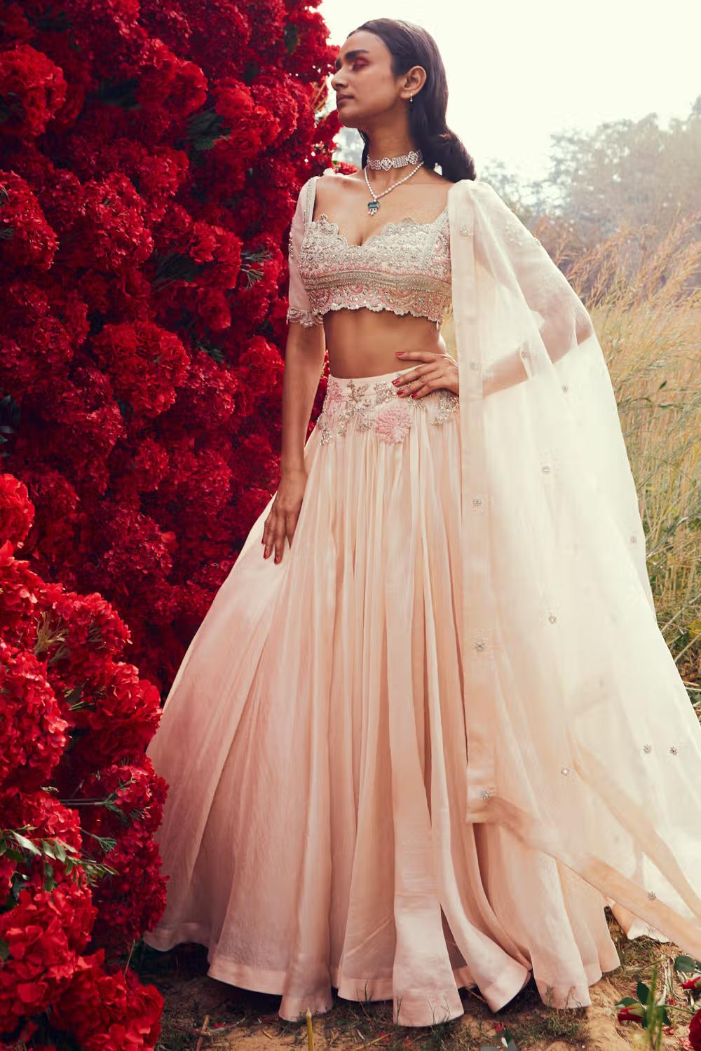 Contemporary Designer Lehengas: Give A Modern Twist to Your Bridal Look -  Surati Fabric