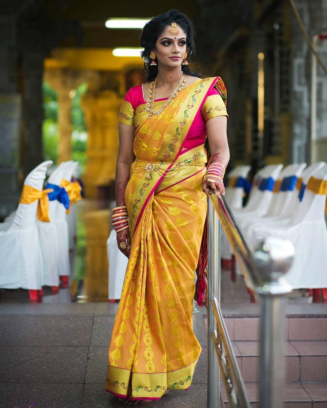 10 Interesting Pattu Saree Colour Combinations | Fashionworldhub