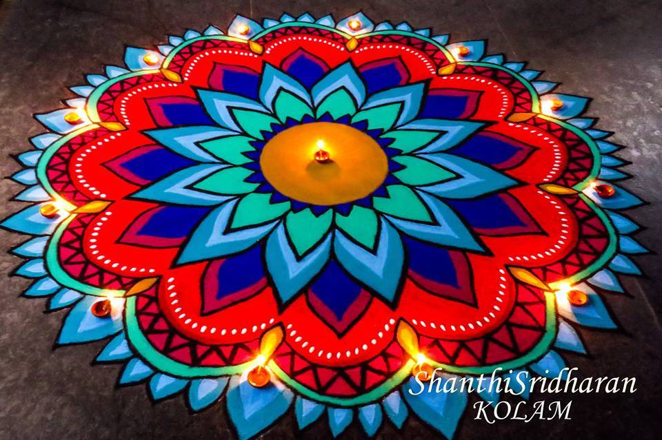 How to draw a Rangoli Design Pattern  YouTube