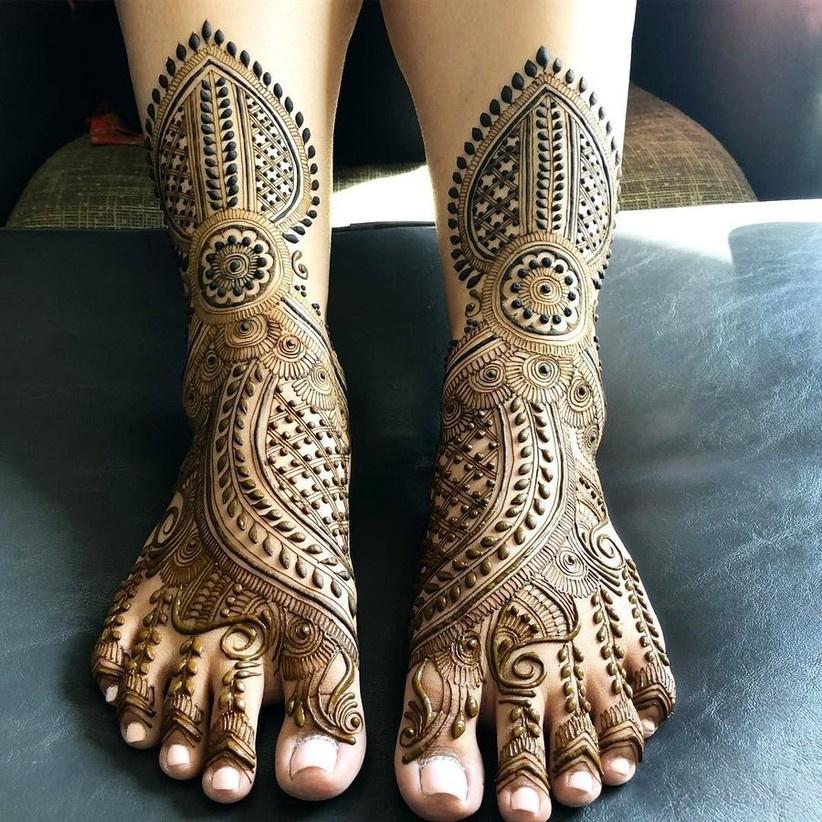 14101 leg mehndi design minal beauty bold intricate