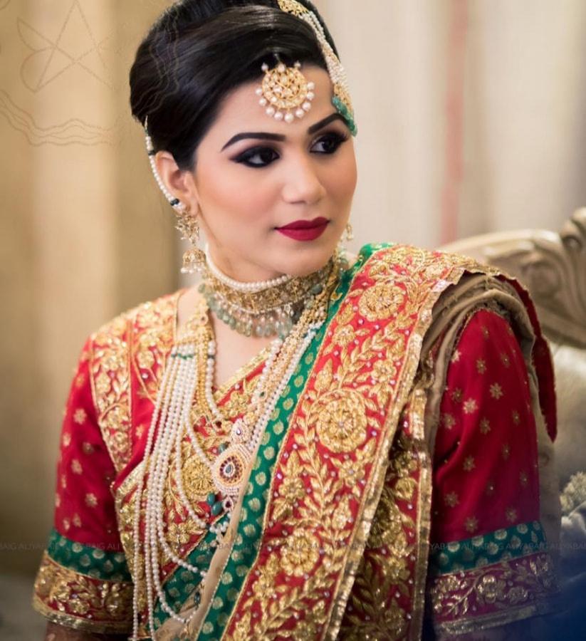 Exclusive Design Of Khada Dupatta /Royal Hydrabadi Bridal Dress Collection  Worlds Beauty - YouTube