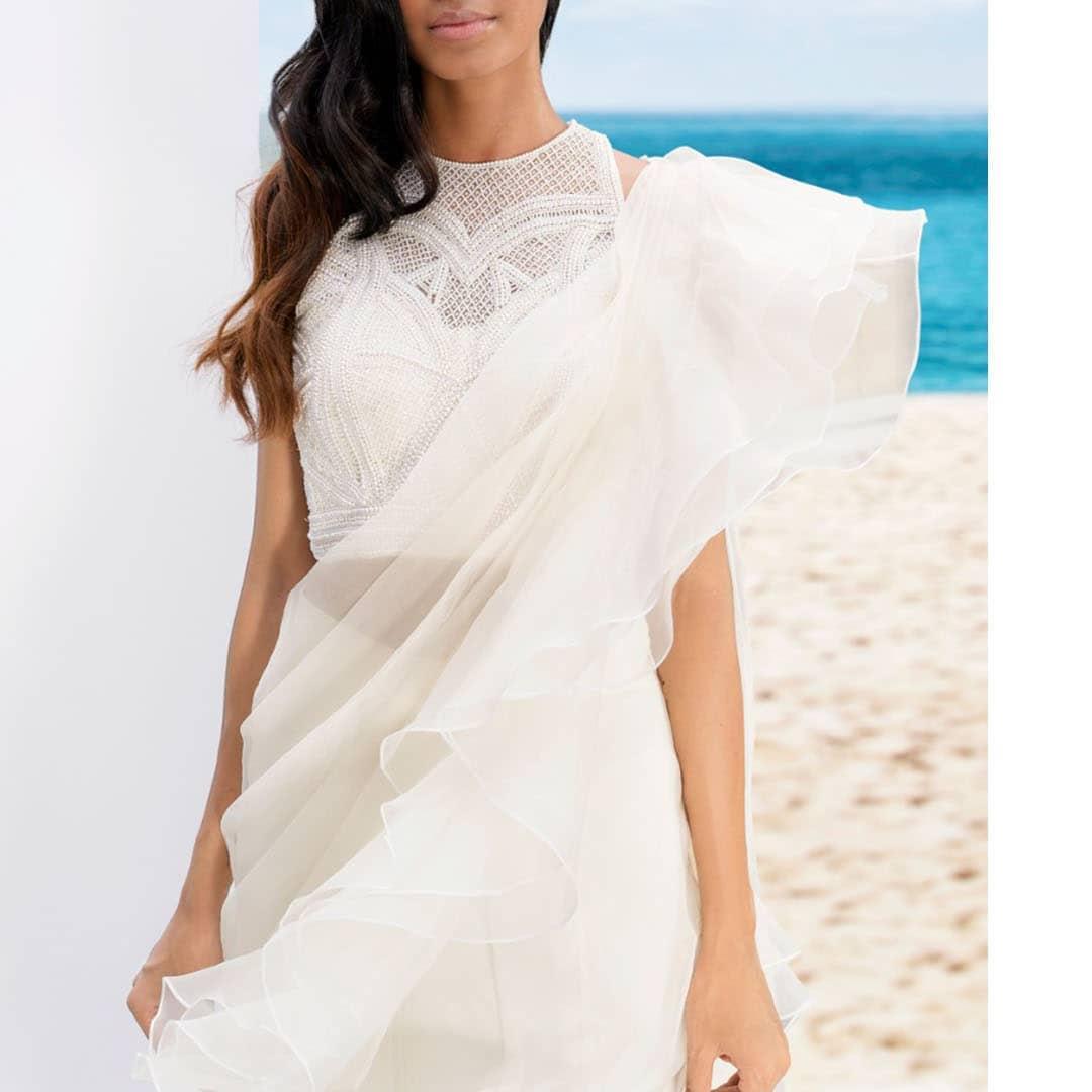 Trending Ruffle Saree Designs for the New Age Bridesmaids