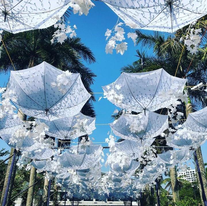 Decorated umbrellas for clearance weddings