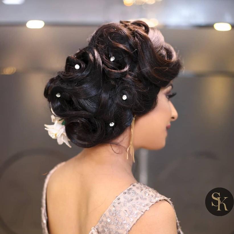 Twisty & romantic, this side-swept hairdo is beautiful and elegant for an  reception ceremony. We love how that unique, embellished… | Instagram