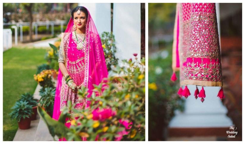 Red Bandhani Silk Lehenga | Order Now Lehenga With Choli And Dupatta