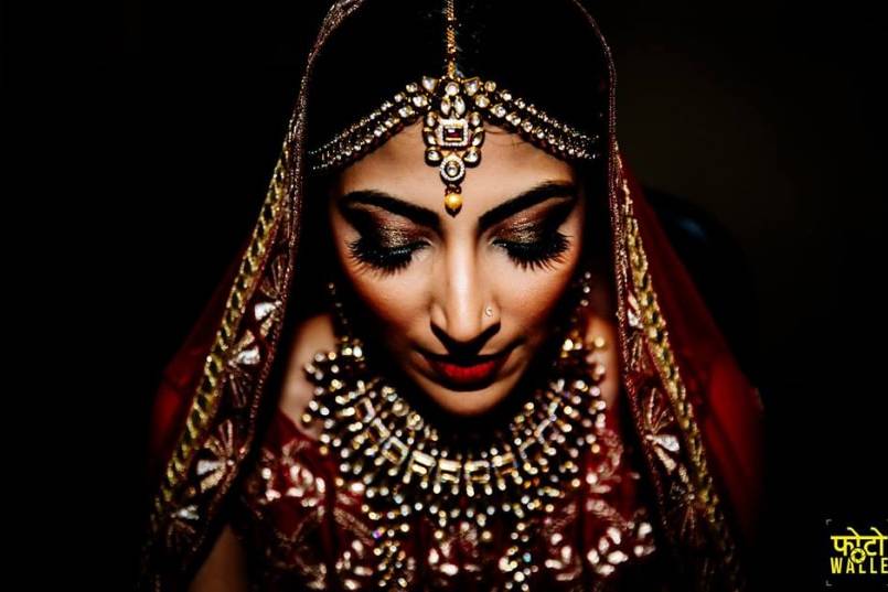 traditional indian bride makeup