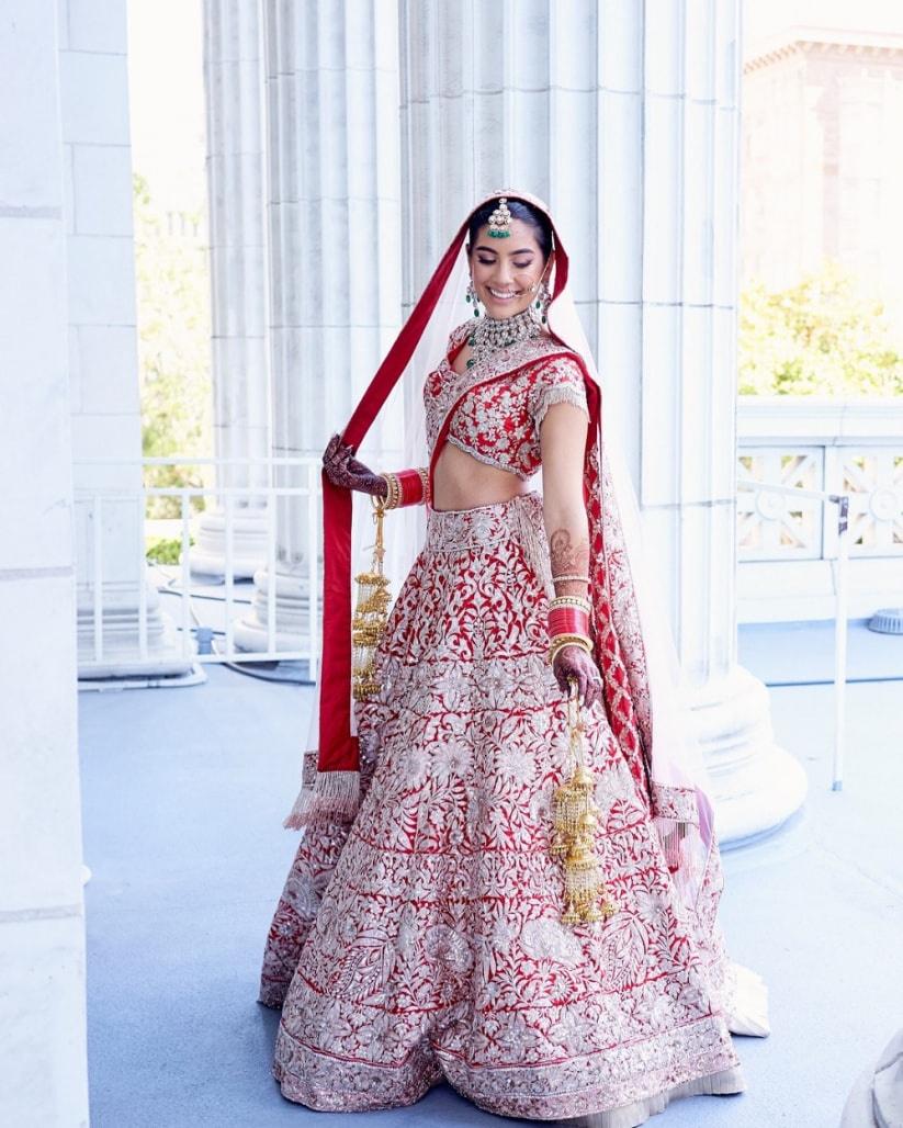 Manish Malhotra Designs A Dreamy Wedding Lehenga For This Bride's Nikaah