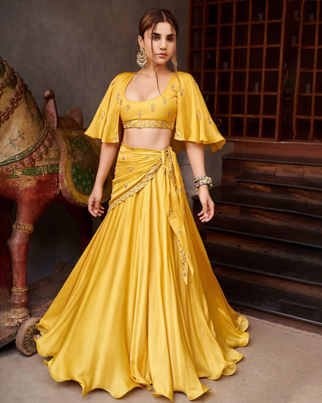86511 haldi dress prathyusha garimella crop top skirt
