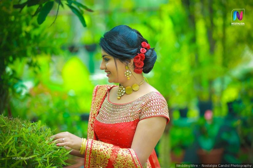 Kerala Hindu bridal makeup and hair style Archives  Bis Matrimony  Blog