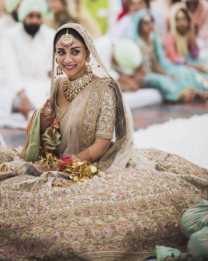 22711 pastel lehenga sabyasachi mukherjees facebook page amrita in multi colour embroidery on ivory