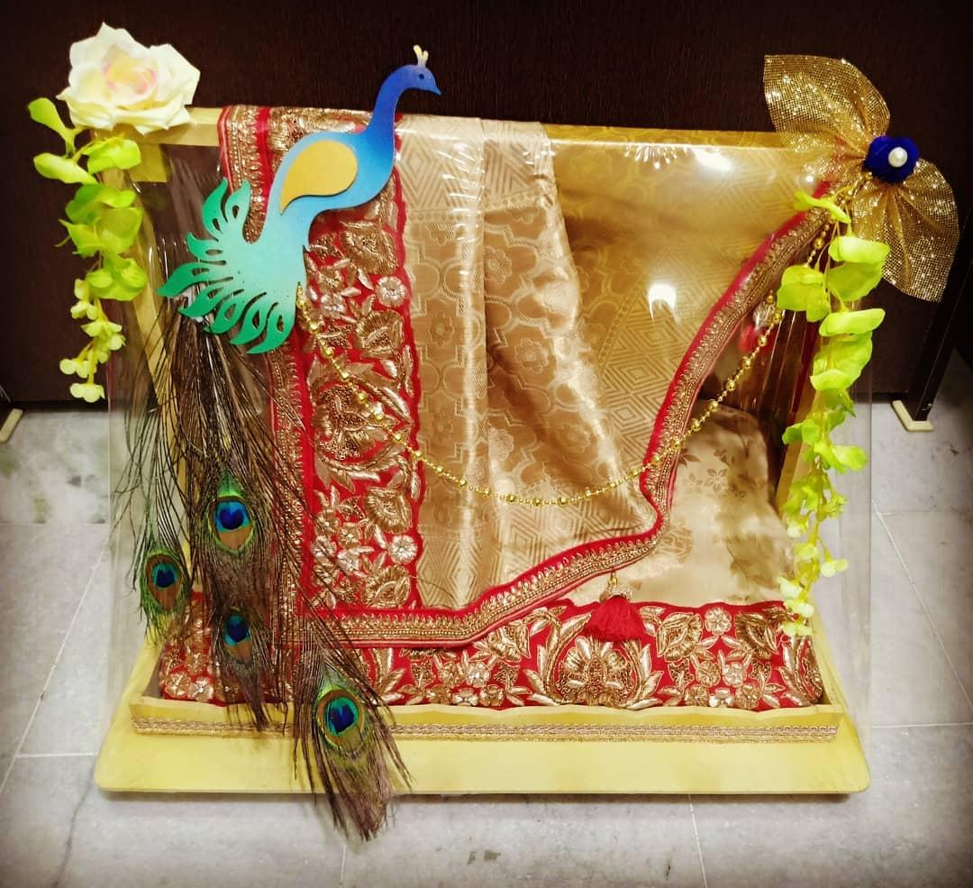 Engagement Tray Decoration by Doshari - Saree tray Wedding, engagement,  purbety , baby shower around the corner. . We are providing tray services,  car deco, e gifts and etc. ..We are there