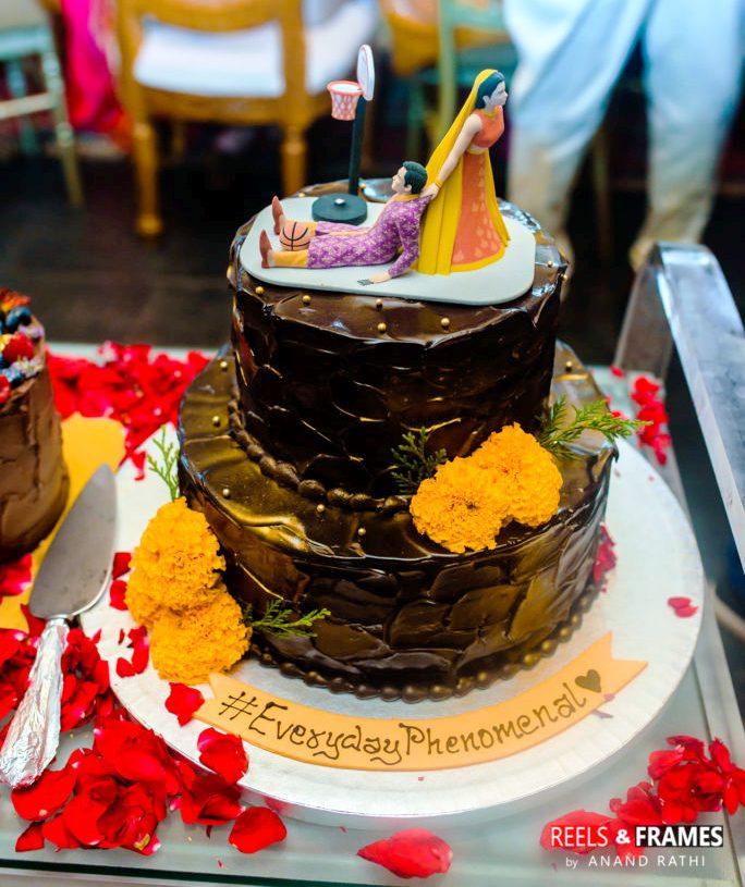 Bengali Wedding Bride and Groom Cake