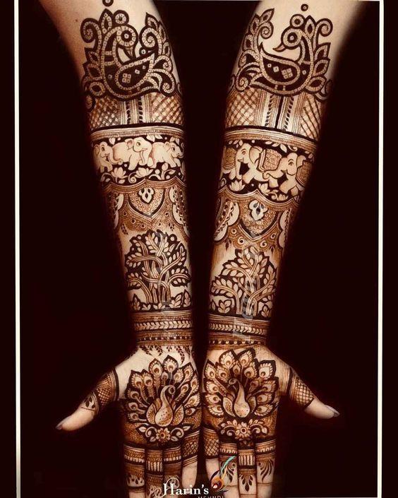 29 Remarkable Peacock Mehndi Designs For The Brides Of Today 3135