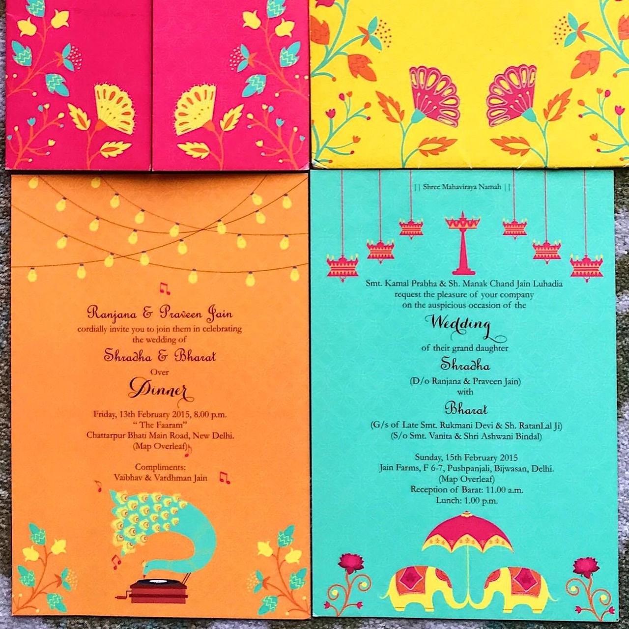 wedding invitation wording from bride and groom indian