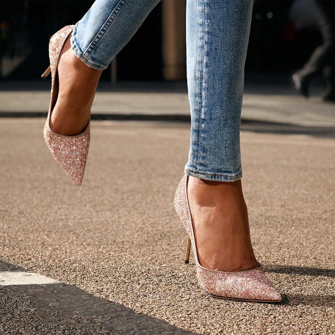 Jimmy choo clearance heels glitter