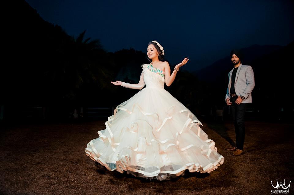 Order Pre - Wedding Gown Blue Online From Rent Attire,Amravati