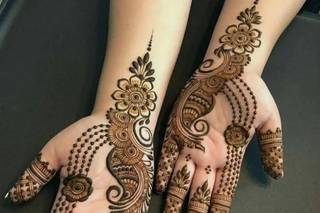 royal finger mehndi design