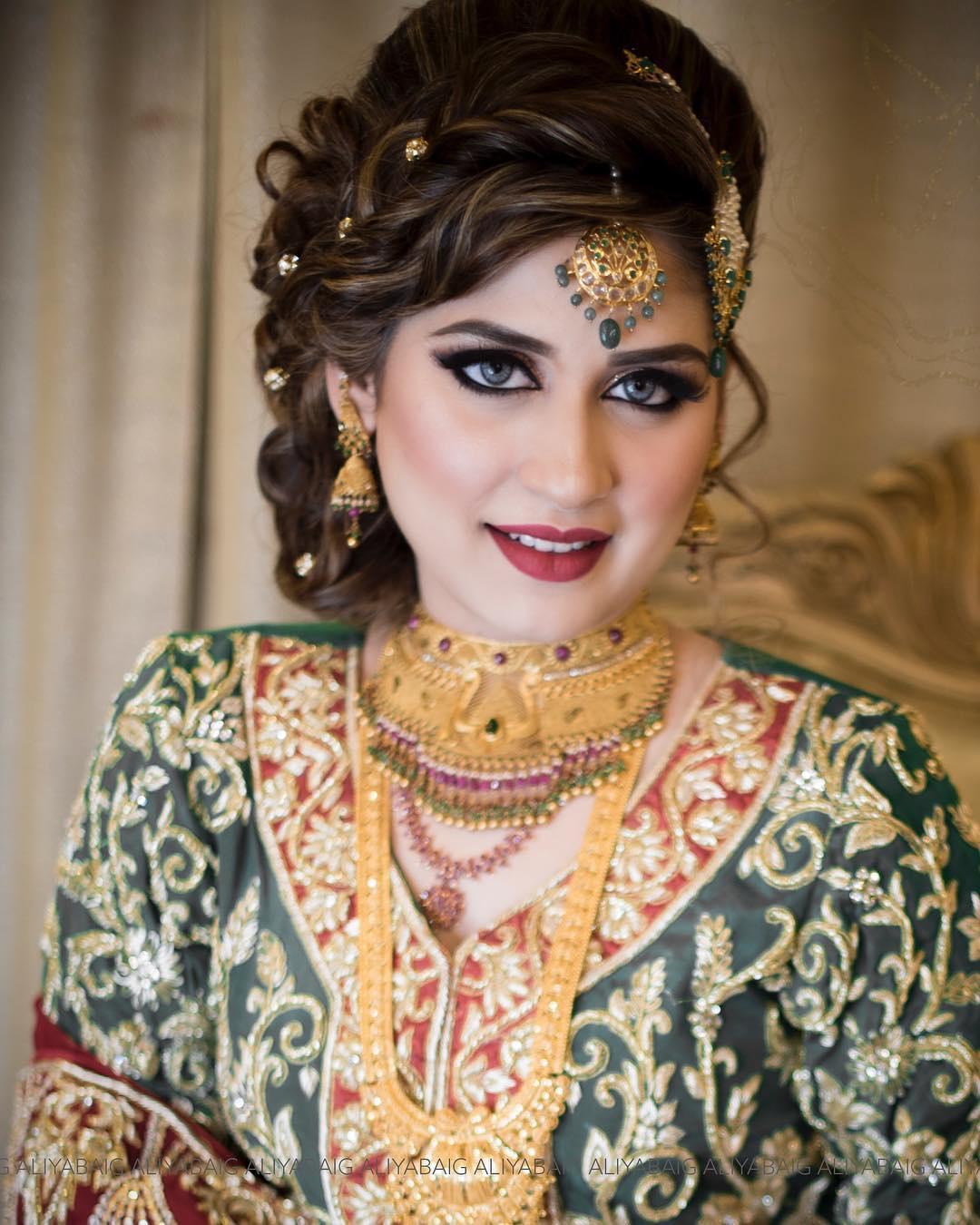 Muslim bride | Indian wedding hairstyles, Indian bridal hairstyles,  Bollywood wedding