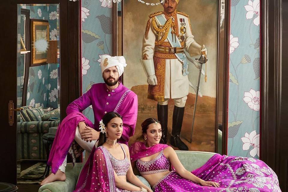 Buy Glamorous Purple Embroidery Georgette Designer Lehenga Choli - Zeel  Clothing