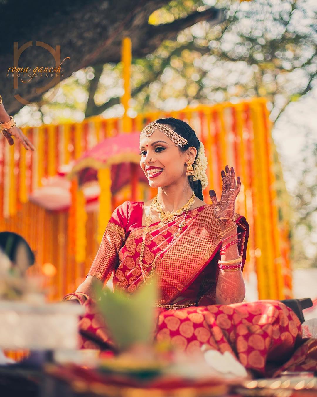 Wedding Saree | Traditional hairstyle, Hair style on saree, Saree hairstyles