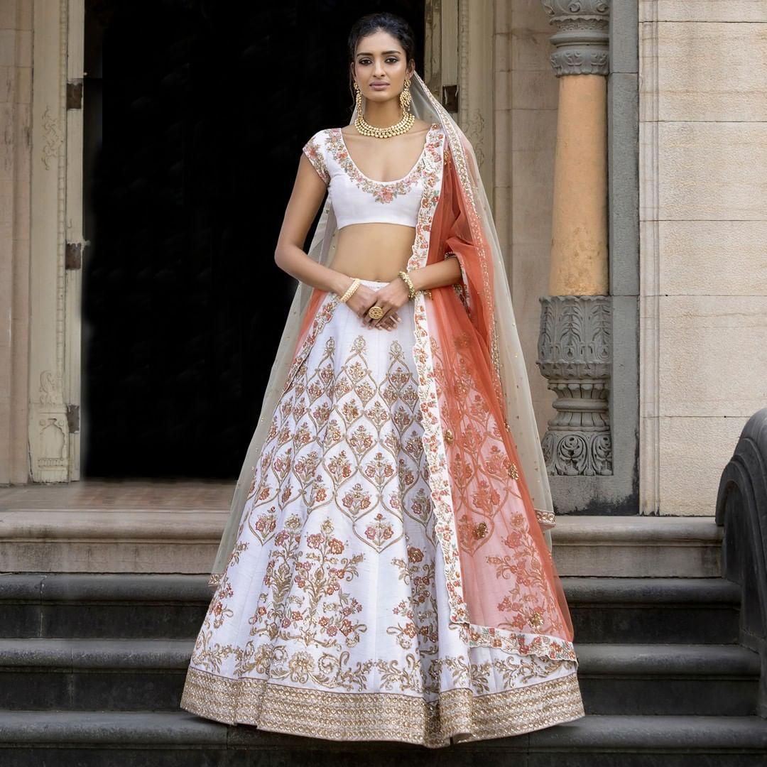 Love white? Bookmark Shraddha Kapoor's Anita Dongre lehenga for your  wedding in 2024 | Lehenga designs simple, Traditional indian dress, Indian  dresses traditional