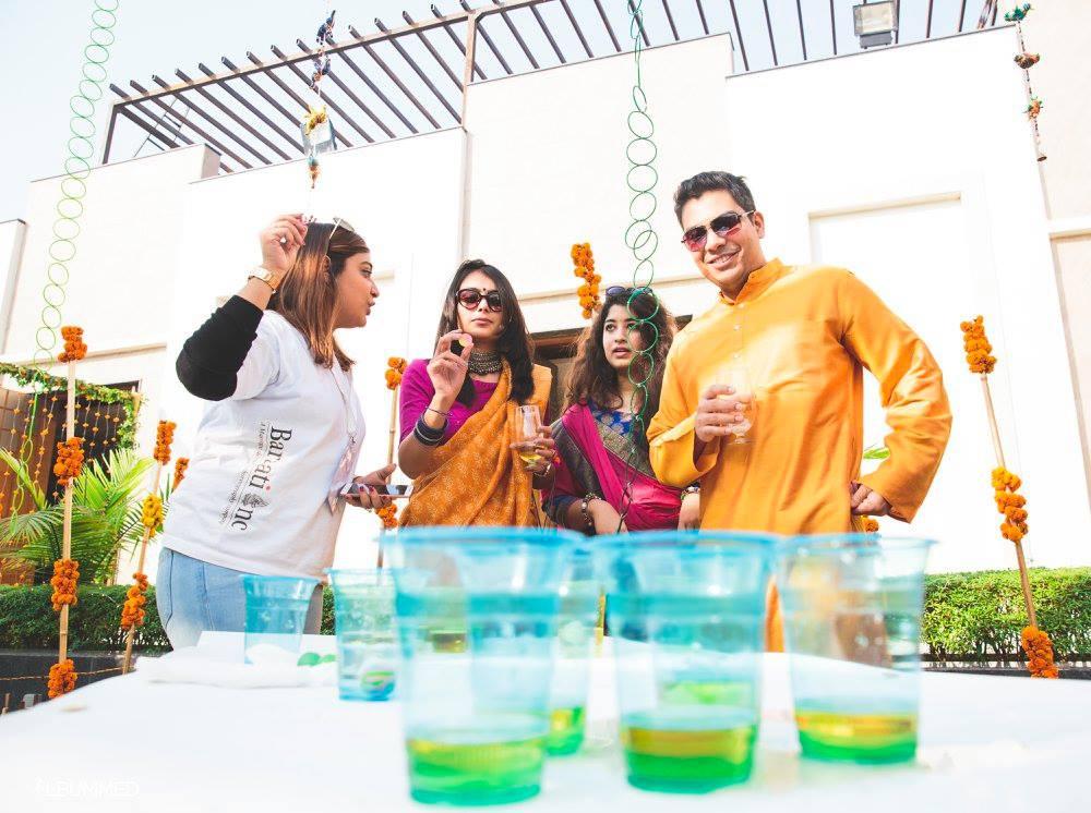 A quirky Snakes and Ladders dance floor for the Mehndi celebration was a  fun surprise at this Jaipur wedding - WeddingSutra