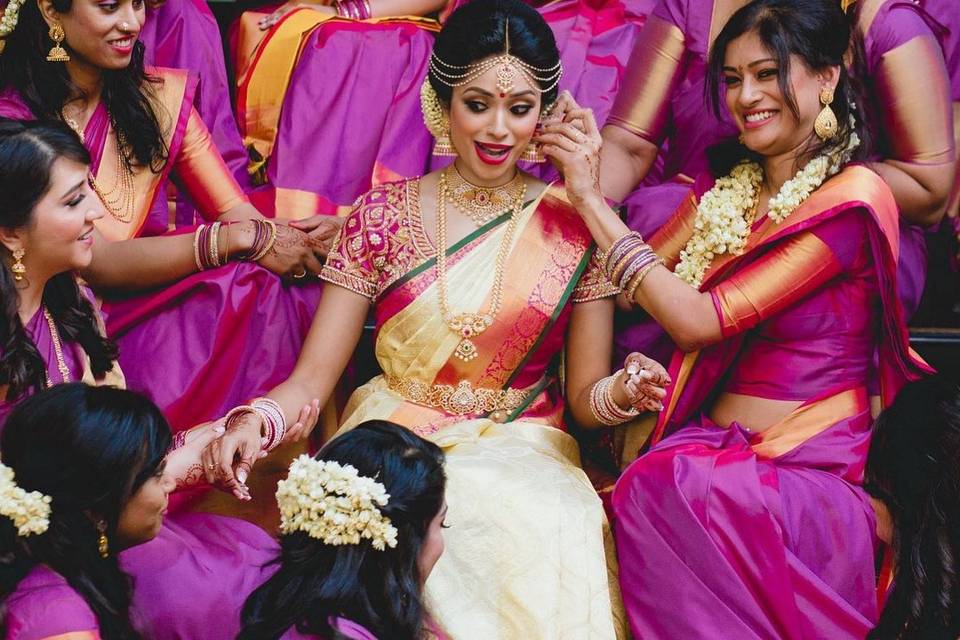 Top 15 Wedding Saree Looks of South Indian Celebrity Brides