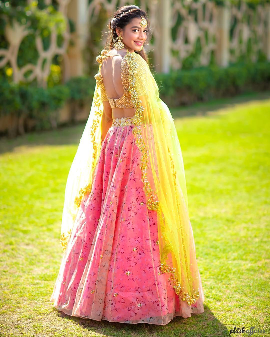 Women's Trendy New Design Party Wear Lehenga choli With dupatta set(Light  Pink)