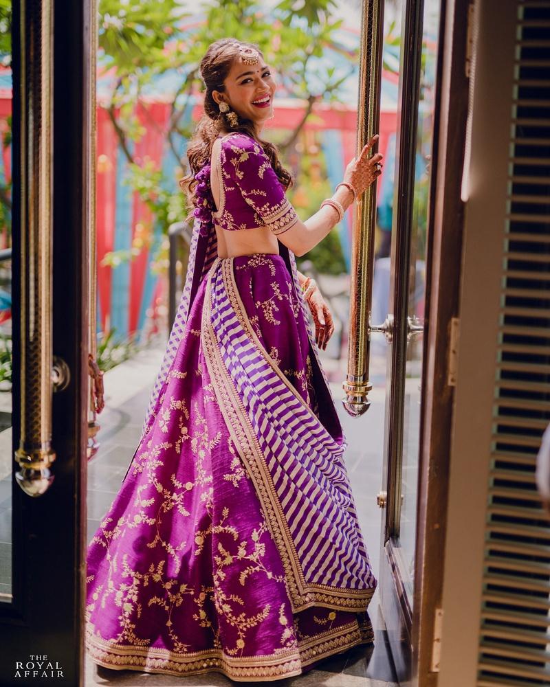 Purple Lehenga - Buy Purple Colour Lehenga Choli Online – Koskii