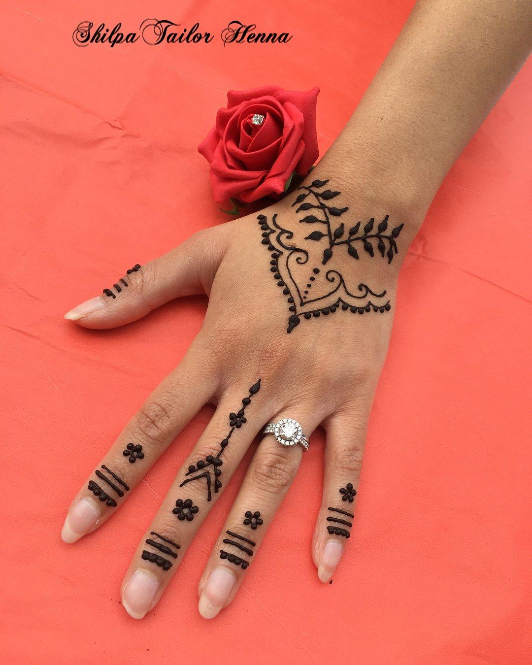 Red Brown Henna Indian Sticker Waterproof Semi-permanent Hand Arm Sexy  Tattoo | eBay