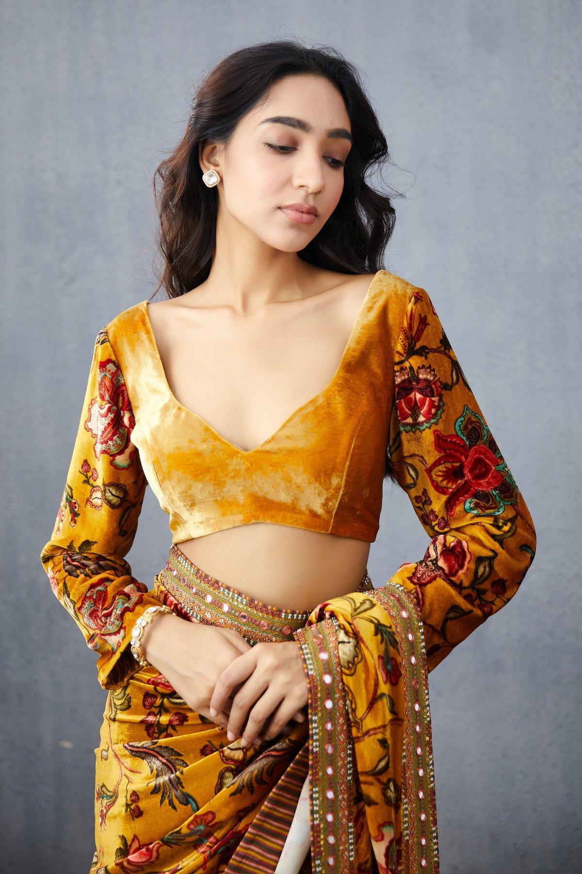 Trendiest Velvet Blouse Designs To Bookmark For Your Upcoming Winter Wedding