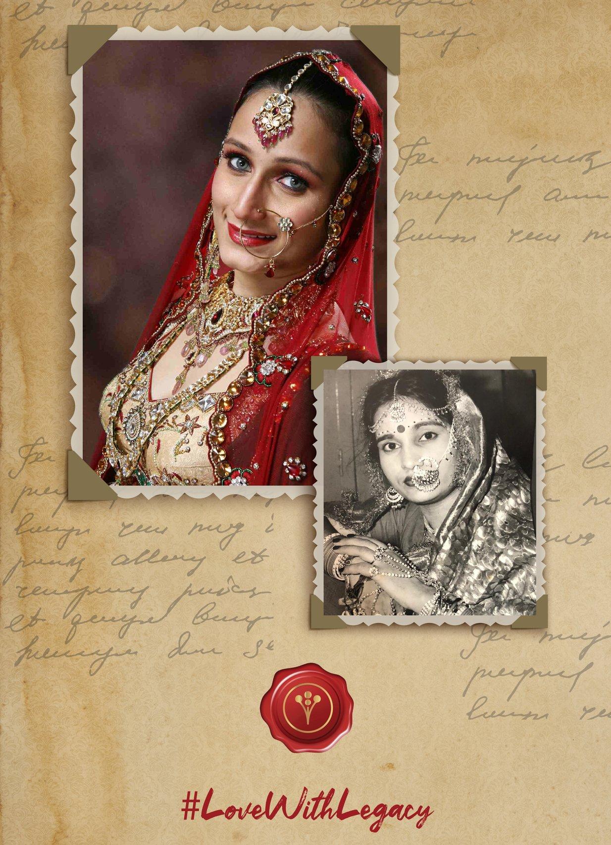 Entrepreneur Mansi Gupta and Her Mother's Wedding Photo