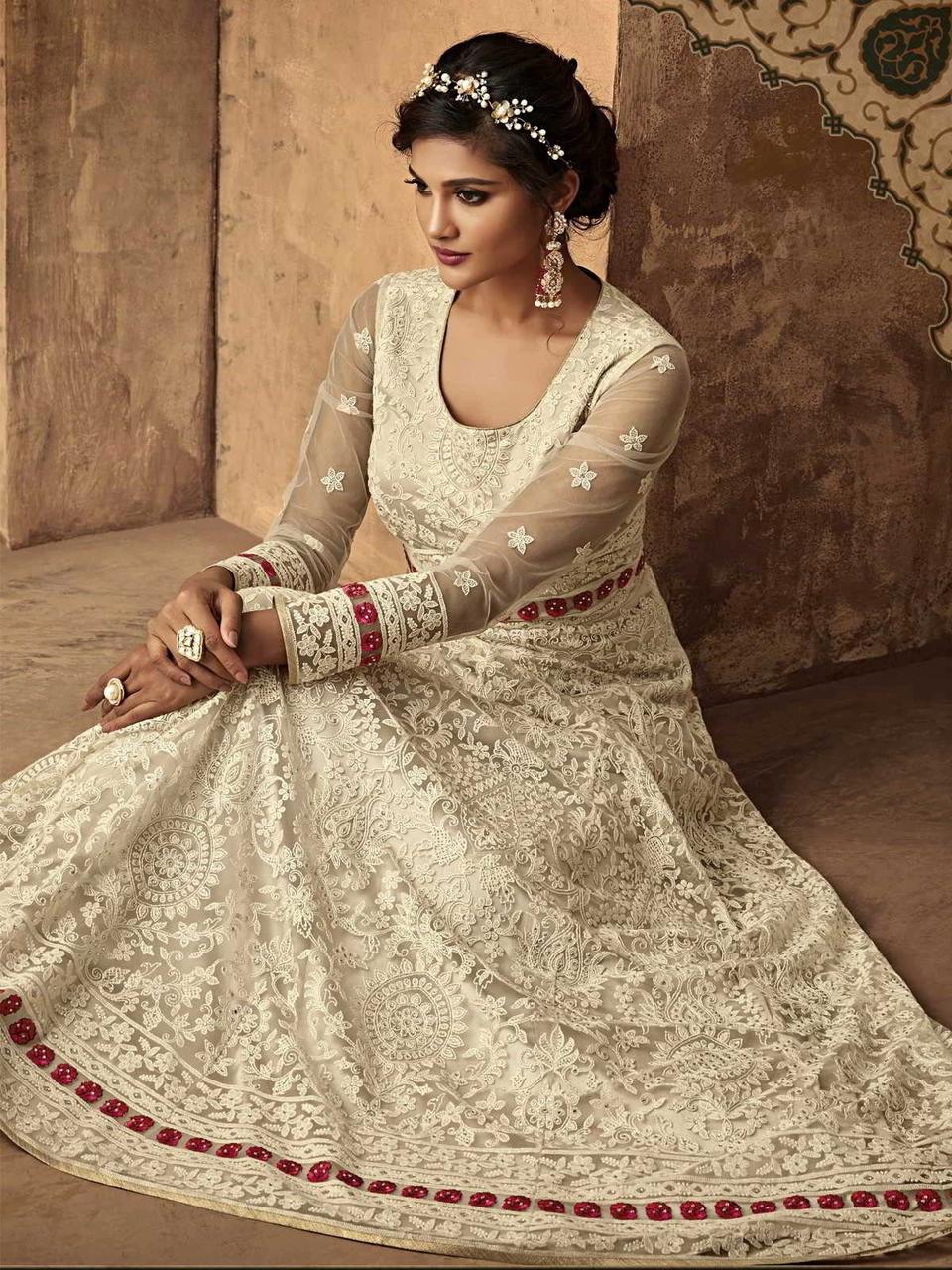 10 White Anarkali Ideas for the Bridesmaids to Flaunt It Right