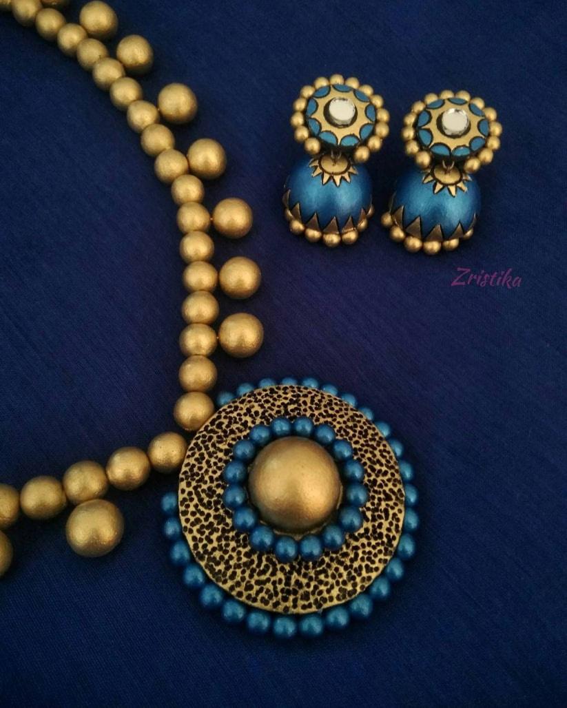 parthivacreations | Terracotta jewellery designs, Teracotta jewellery,  Terracota jewellery