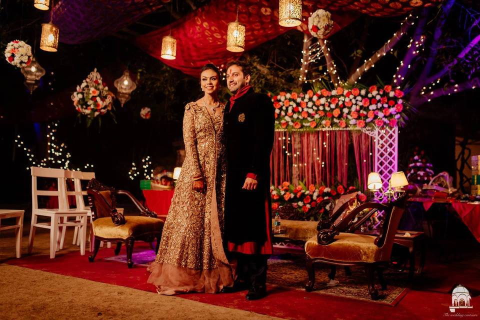 Indian Wedding Reception Outfits | Elegant Engagement Dress