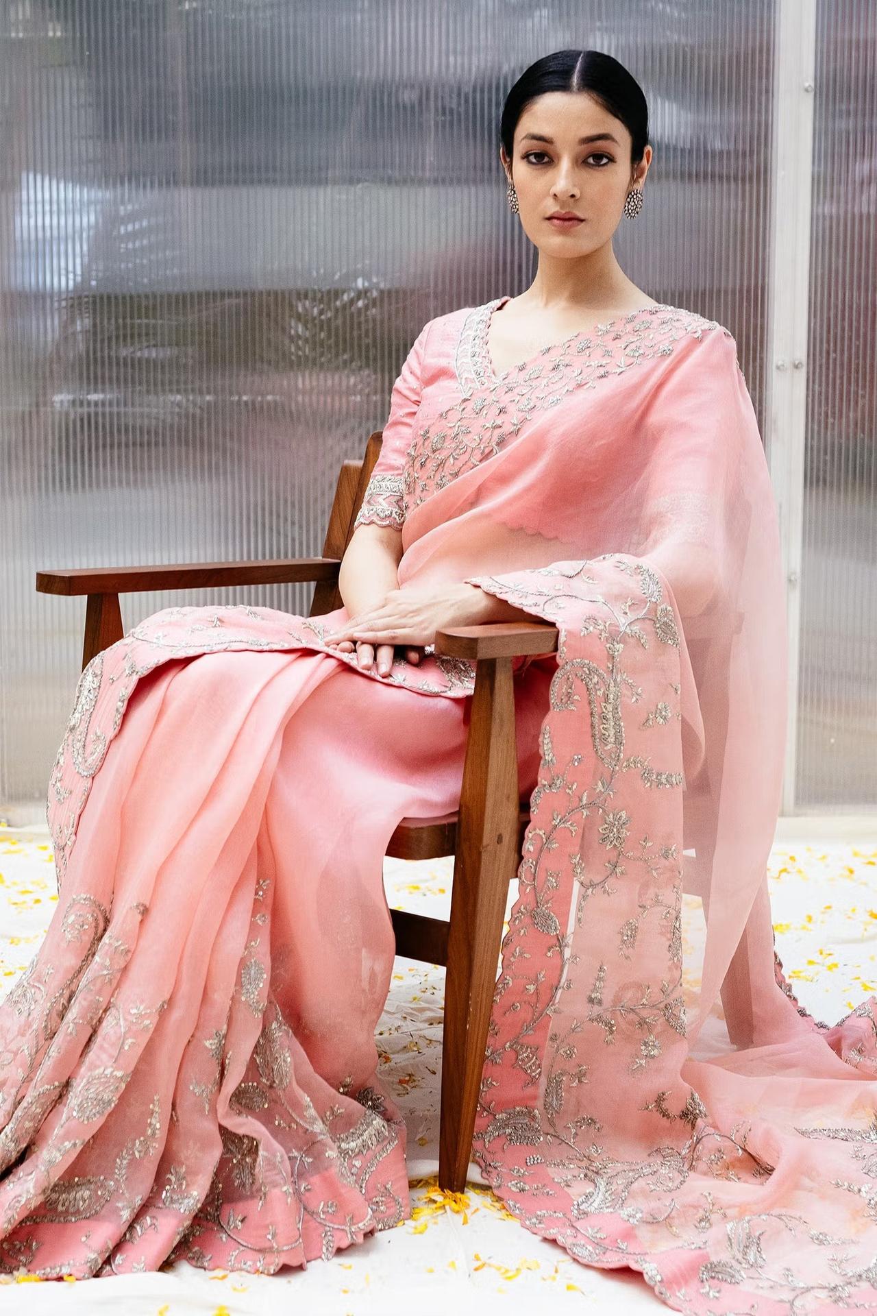 30+ Designer Organza Sarees Handpicked for a Stunning Summer Wedding Look