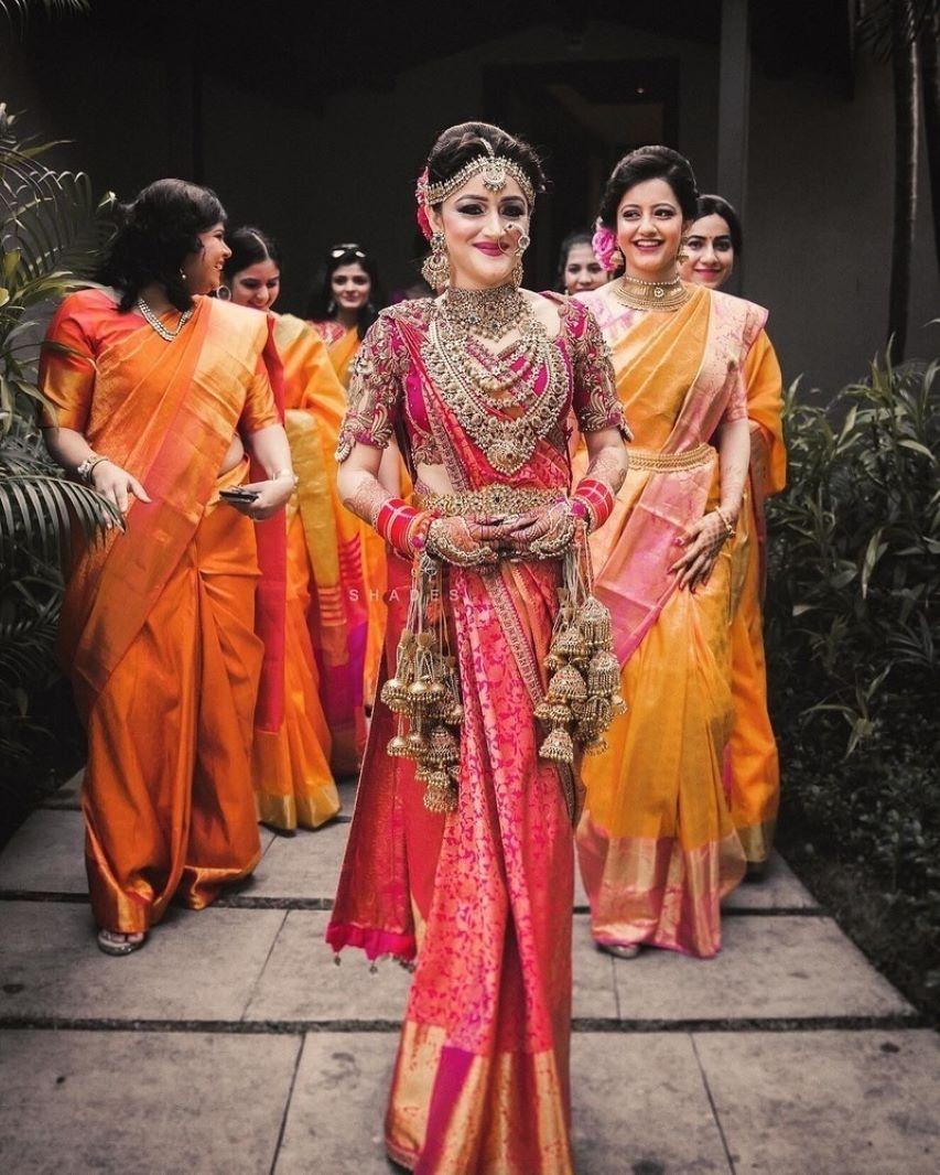 The Bride From Nepal Donned A Chanderi Banarasi Saree From Sabyasachi  Mukherjee On Her D-Day