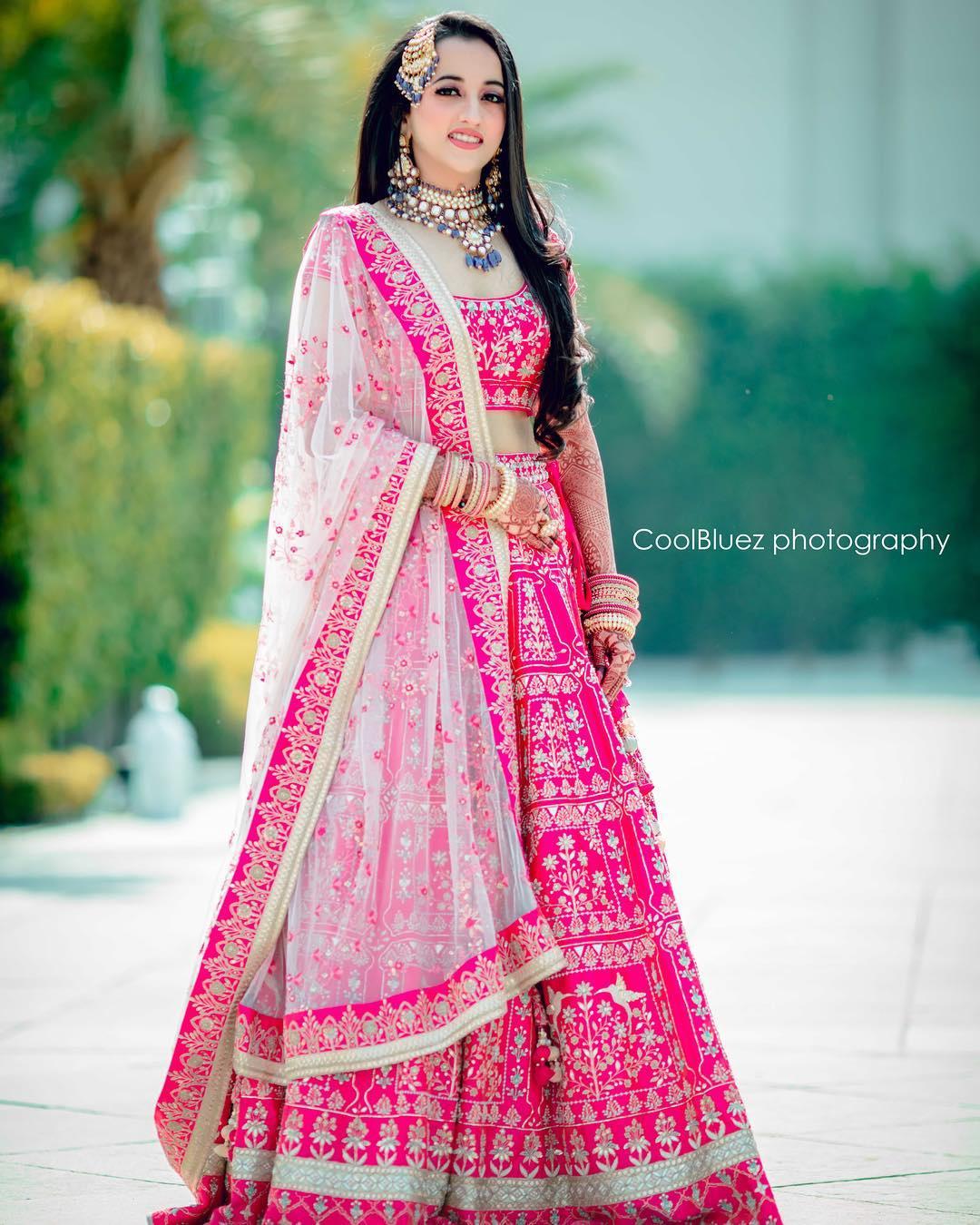 Beautiful Rani Colour Designer Lehenga Choli For Party Looks | Designer  lehenga choli, Engagement lehenga, Lehenga