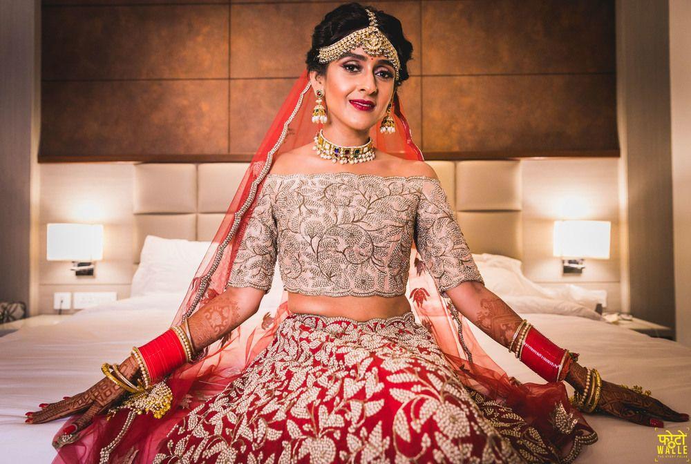 Isha Ambani's Red Lehenga Blouse Studded With Real Jadau Jewelry, Reveals  Designer Sandeep Khosla