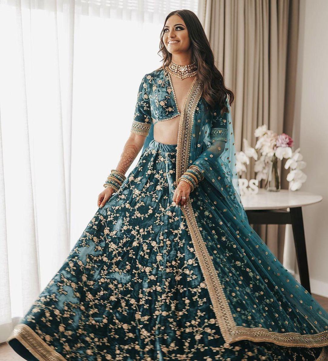 12 Mehndi Dresses and outfits For Bride Trending this Wedding Season