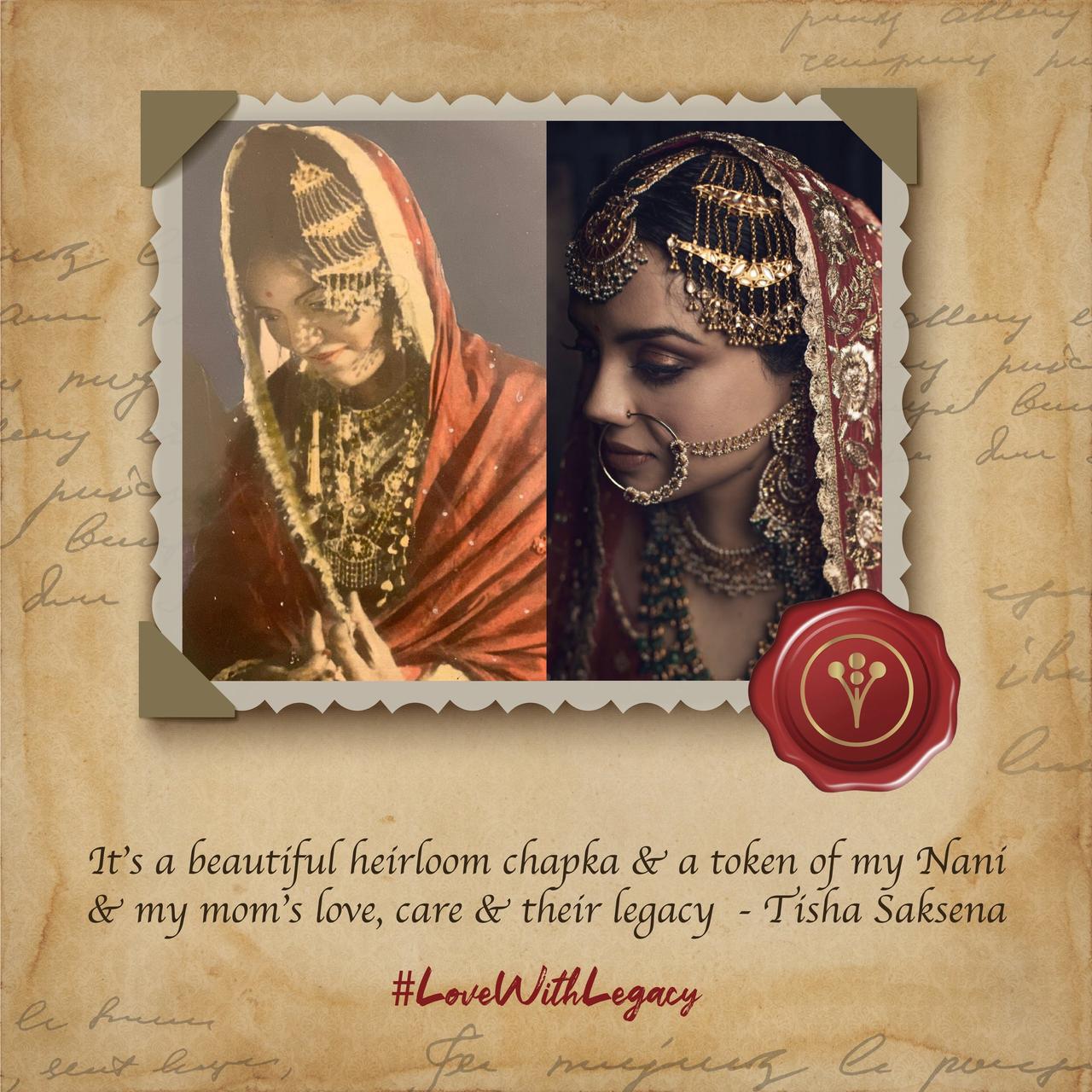 Fashion Designer, Tisha Saksena and Her Mom and Nani's Wedding Looks 