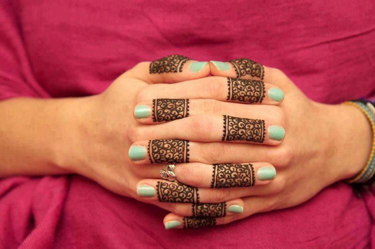 finger mehndi designs and art | TikTok