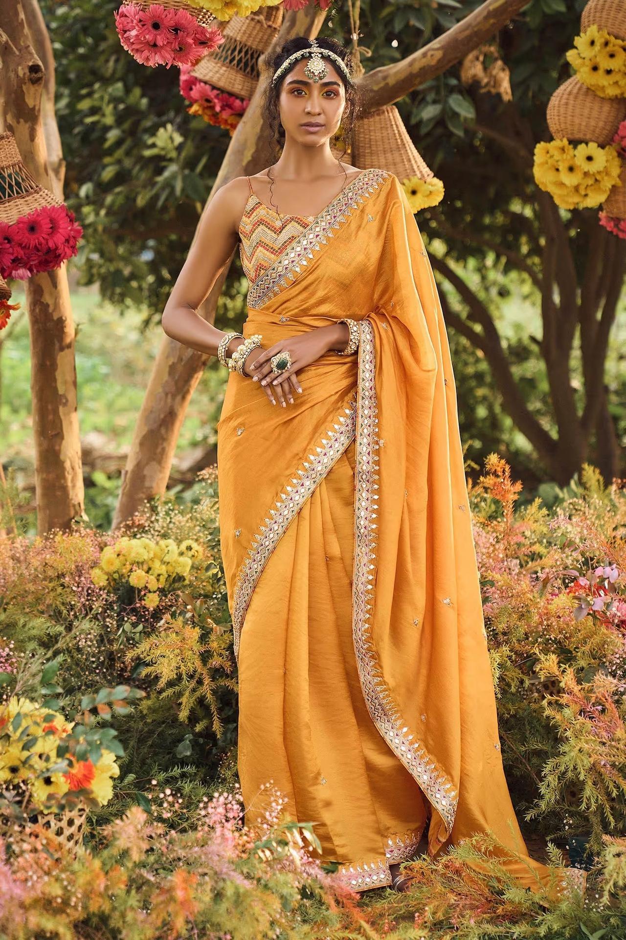 Gorgeous Designer Indian Gold Sequence Cutwork Square Neck Sleeveless –  Saris and Things