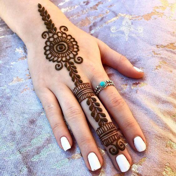 89671 simple finger mehndi designs pinterest simple one finger mehndi design