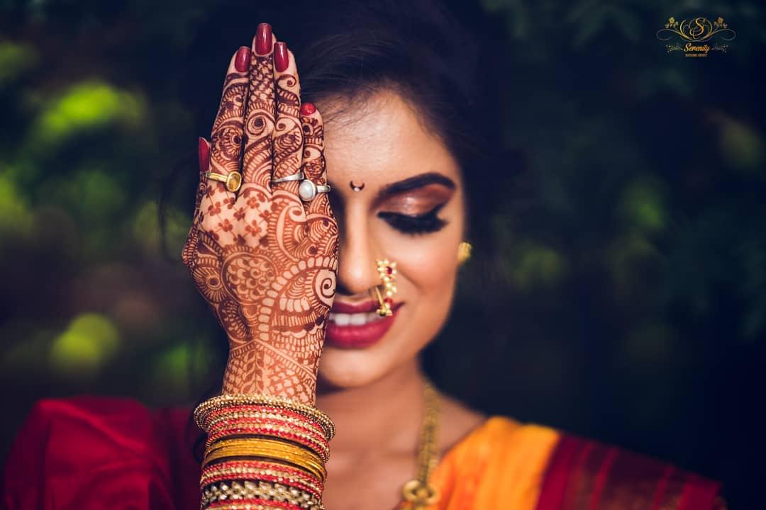 Aboli, carrying her chosen red Paithani saree with a traditional Khopa  hairstyle and adorned in gold jewelry, embodies the perfect combin... |  Instagram