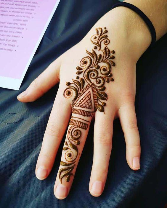 Easy Henna Designs for Hands and Fingers | Creative Khadija Blog