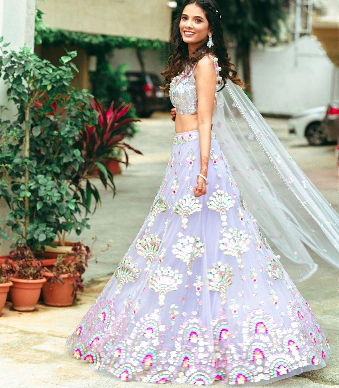 86581 wedding dresses for sister of the groom papa dont preach by shubhika refreshing lilac lehenga