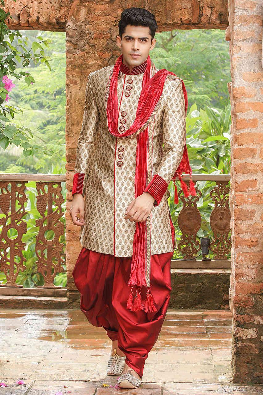 Buy indo-western sherwani from the latest sherwani collection online for  your wedding