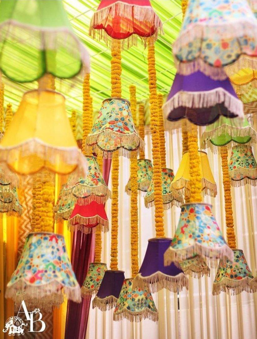 lamp shade décor at home